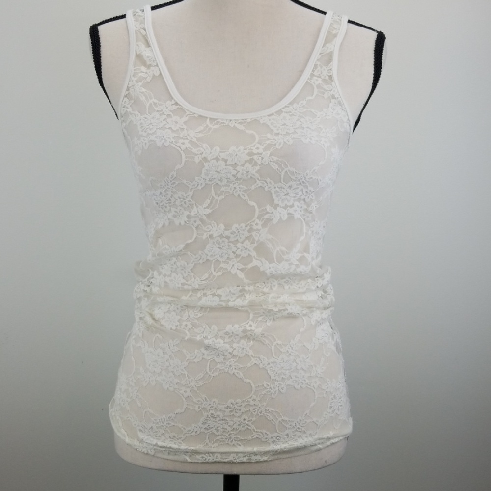 Joyce Leslie Floral Lace Top
